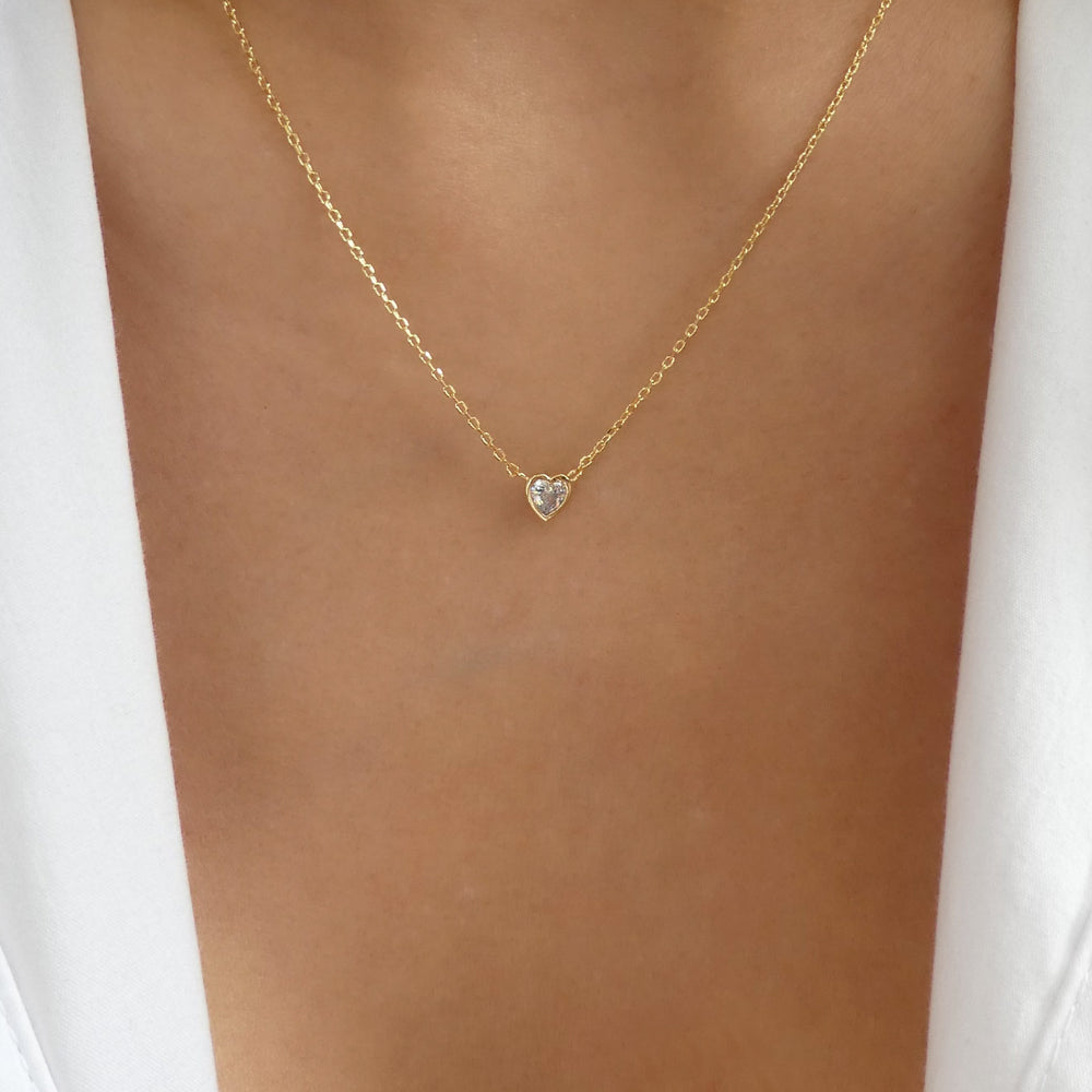 Crystal Tara Heart Necklace