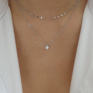 Crystal Bolton Necklace (Silver)