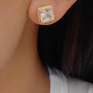 14K Crystal Melvin Earrings