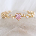 Mini Pink Heart Ring