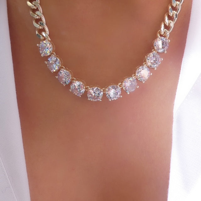 Crystal Francine Link Necklace