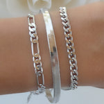 Lilly Link Bracelet Set (Silver)