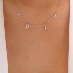 Silver Jason Star Necklace