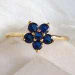 Flower Ring (Dark Blue)