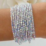 Silver Aubrey Bracelet Set (Iridescent)
