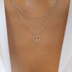 Dawna Heart Necklace (Silver)
