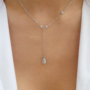 Crystal Arlene Necklace (Silver)