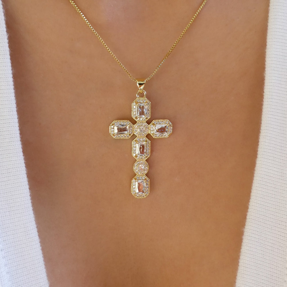 Veronica Cross Necklace