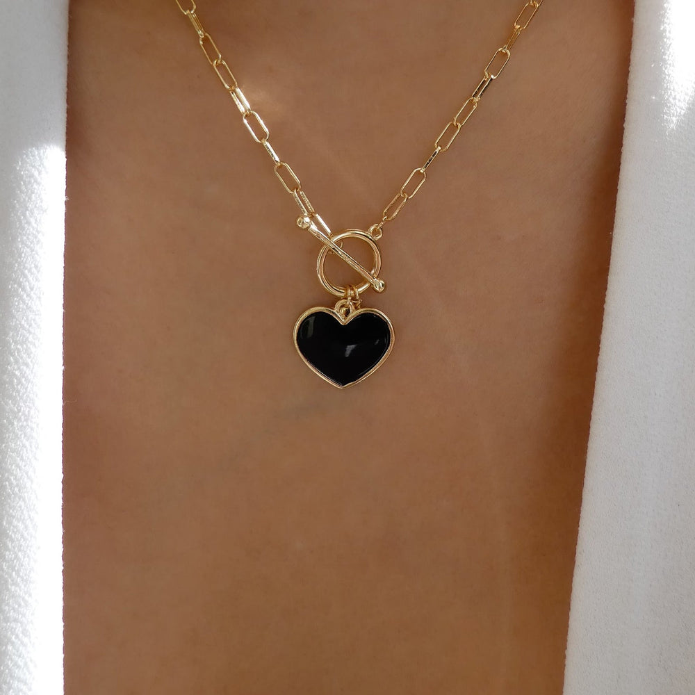 Black Haven Heart Necklace