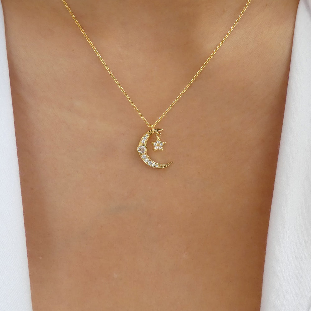 Irina Moon & Star Necklace