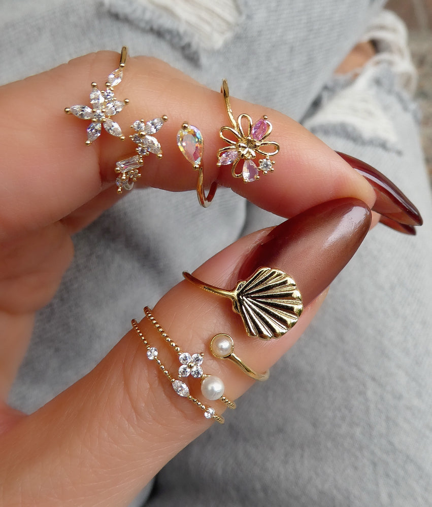 Butterfly & Flower Ring