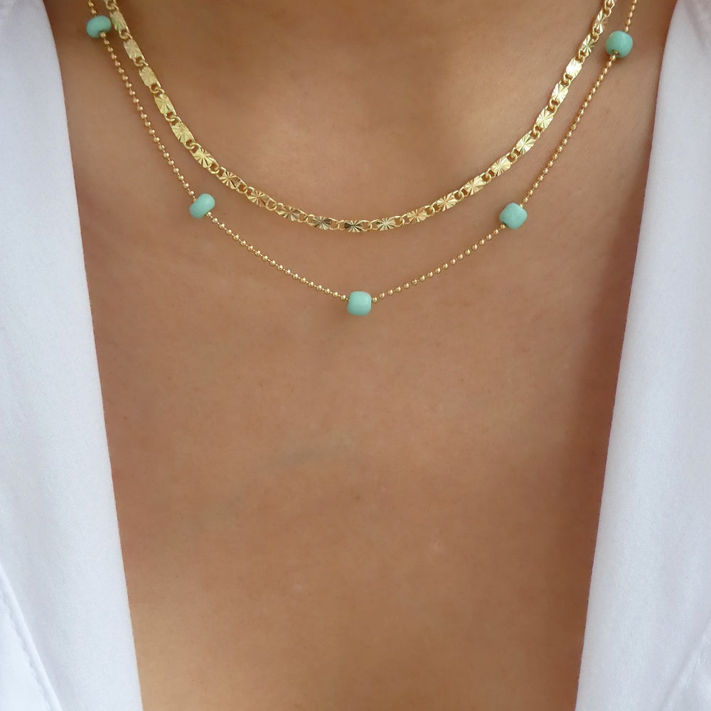 Allie Necklace (Turquoise)