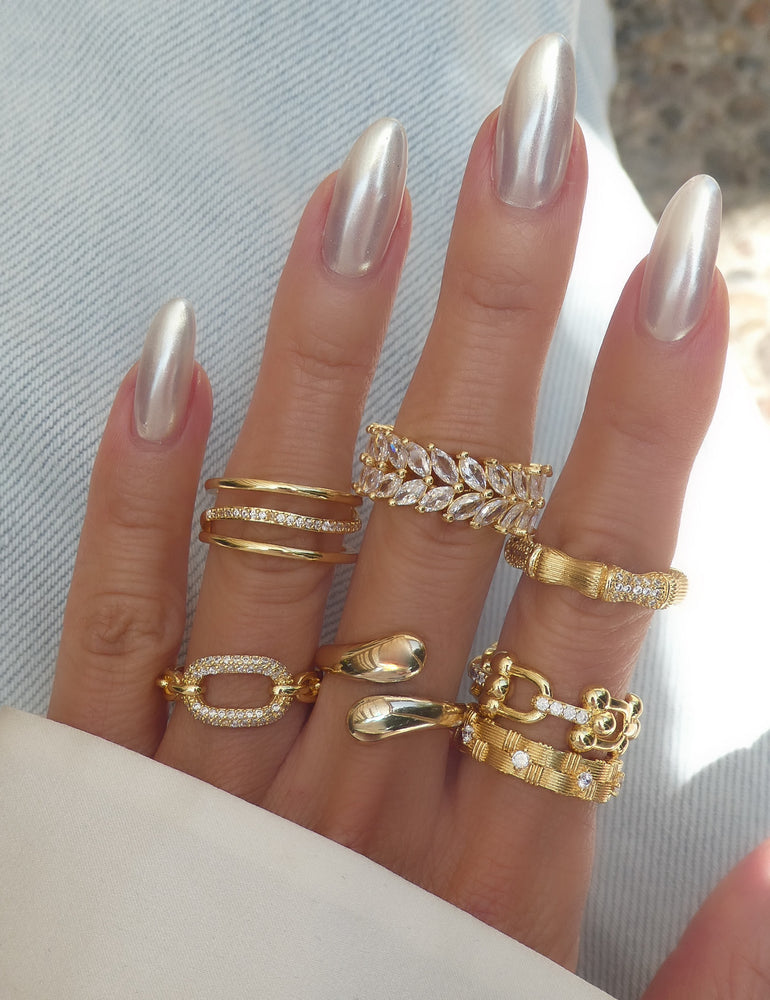 Crystal Jamie Ring (Silver)