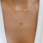 Crystal Ariella Necklace Set (Purple)