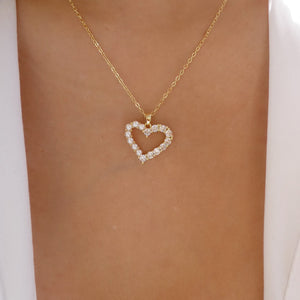 Francine Heart Pearl Necklace