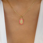Classic Mary Necklace (Pink)