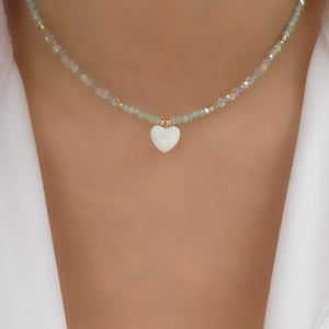 Kemper Heart Necklace (Green)
