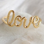 Gold Love Ring