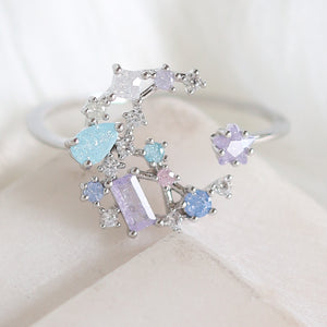 Pastel Moon Ring (Silver)