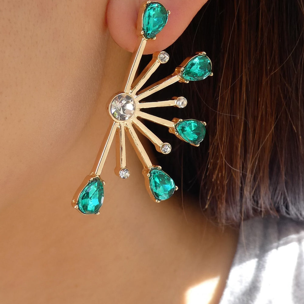 Emerald Burst Earrings