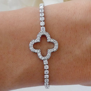 Crystal Steffy Bracelet (Silver)