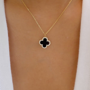 Black Crystal Steffy Necklace