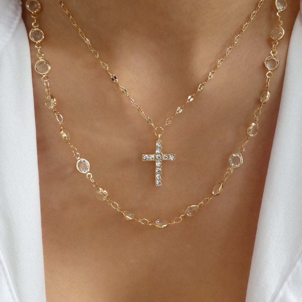 Davis Cross Necklace Set