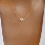 18K Double Heart Necklace