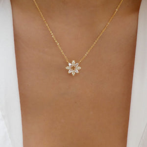 Crystal Marla Flower Necklace
