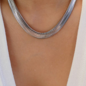 Brielle Link Necklace (Silver)