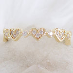 Bonnie Heart Row Ring