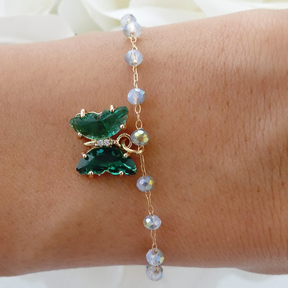 Emerald Collina Butterfly Bracelet