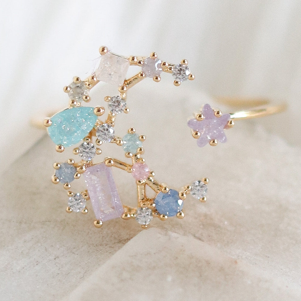Pastel Moon Ring