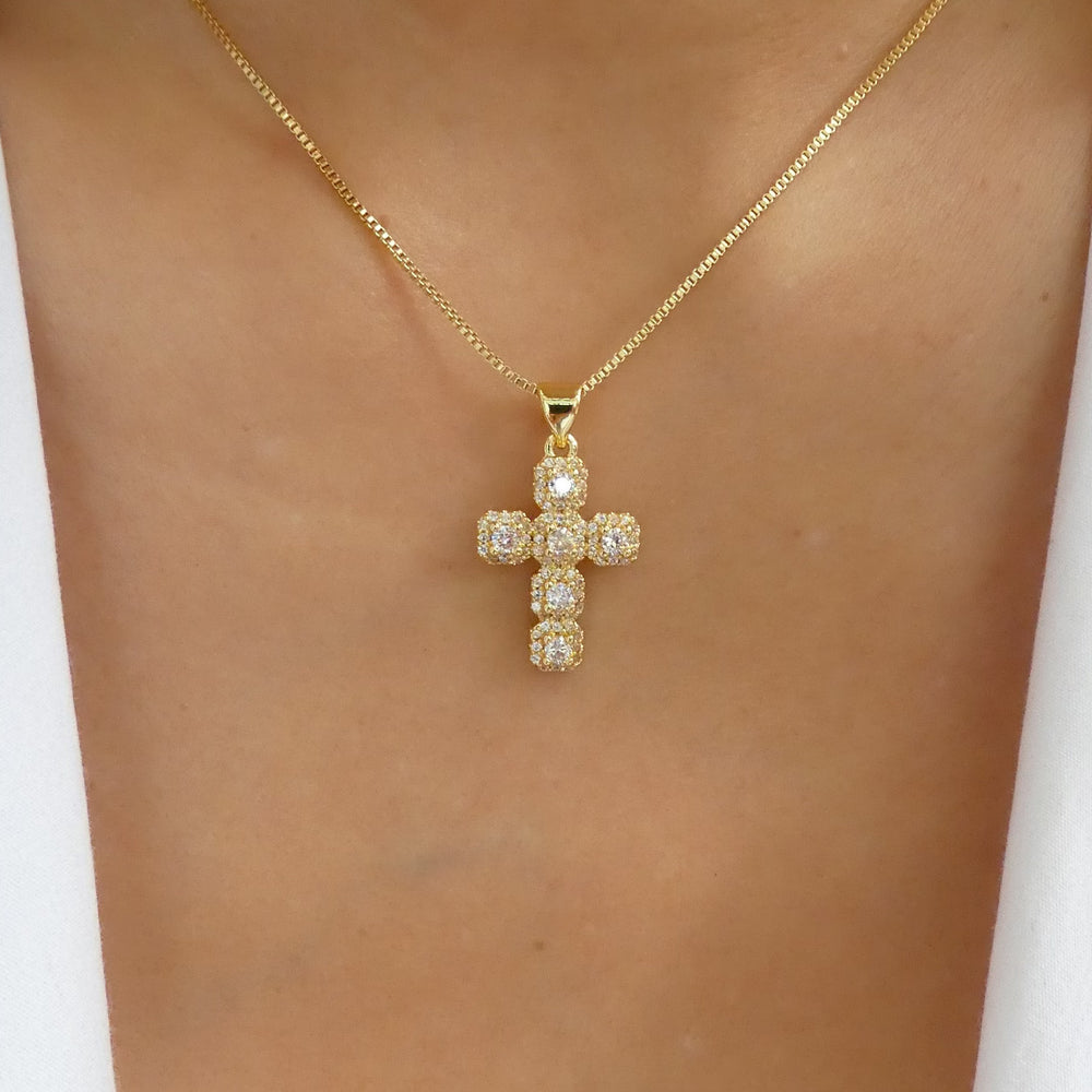 Crystal Bethany Cross Necklace