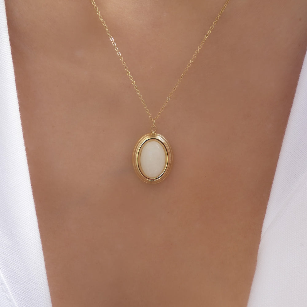 Raven Necklace (White)