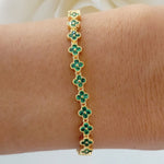 Small Emerald Steffy Bracelet