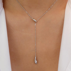 Nelly Drop Necklace (Silver)
