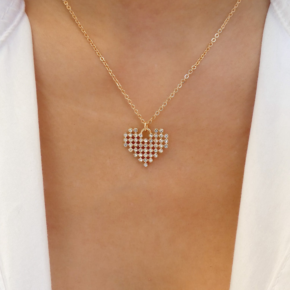 Crystal Dani Heart Necklace