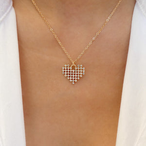 Crystal Dani Heart Necklace