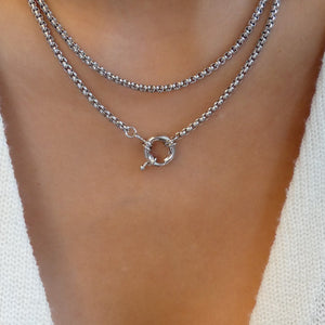 Silver Clasp Necklace