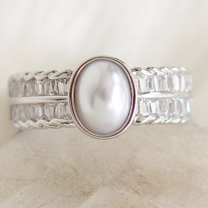 Balboa Pearl Ring (Silver)