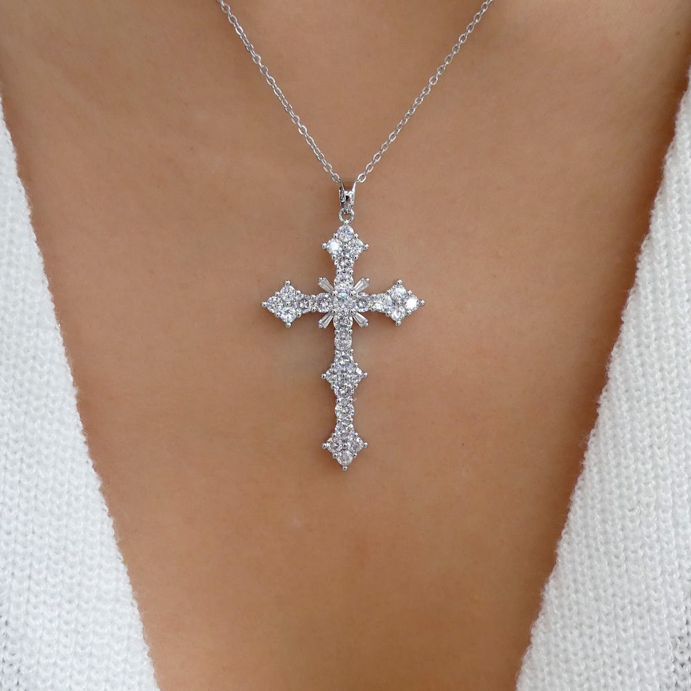 Silver Harper Cross Necklace