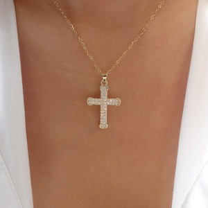 Crystal Mia Cross Necklace