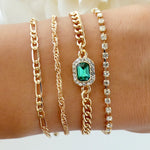 Emerald Ace Bracelet Set