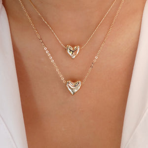 Double Janie Heart Necklace