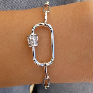 Cassie Link Bracelet (Silver)
