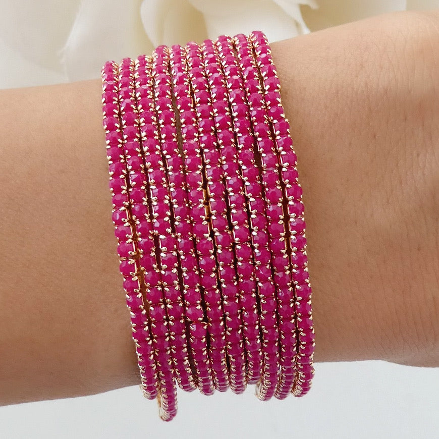 Adelyn Bracelet Set (Pink)
