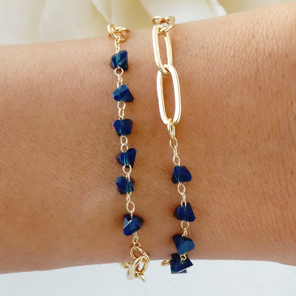 Blue Link Bracelet