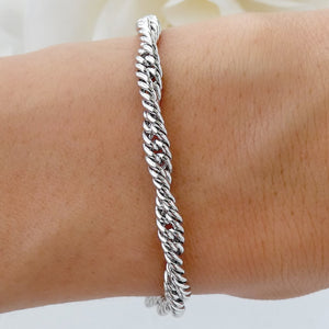 Twisted Aurora Bracelet (Silver)