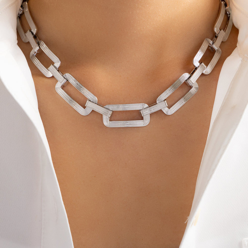 Classic Chain Necklace (Silver)